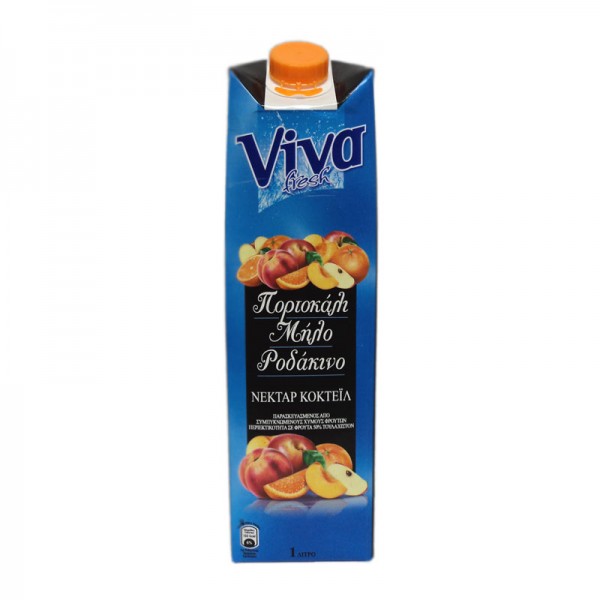 Χυμός κοκτέιλ νέκταρ VIVA 1 lt