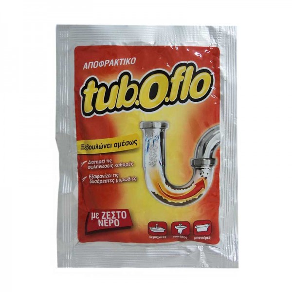 Αποφρακτικό tuboflo σκόνη με ζεστό νερό 60 gr