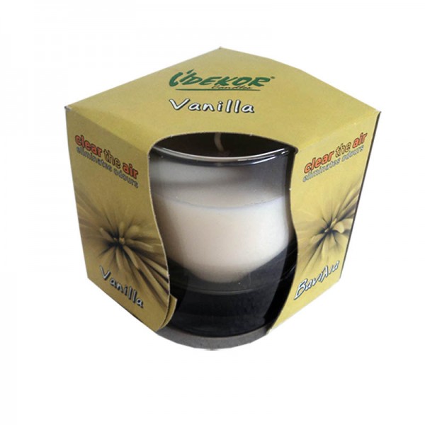 Αρωματικό κερί ποτήρι vanilla (7,5x8)cm DEKOR CANDLES