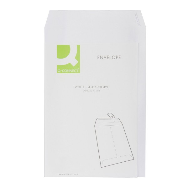 Φάκελος Αλληλογραφίας Λευκός Q-Connect 23x32cm 25τμχ