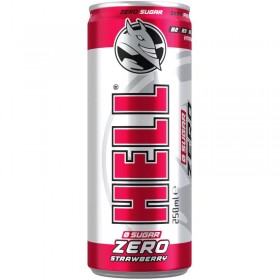 Ενεργειακό Ποτό Hell Zero Sugar Φράουλα 250ml