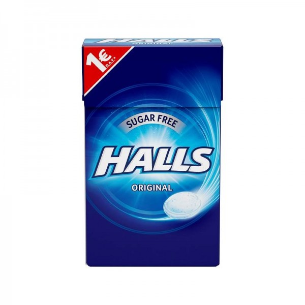 Καραμέλες Halls Original Χωρίς Ζάχαρη 28gr