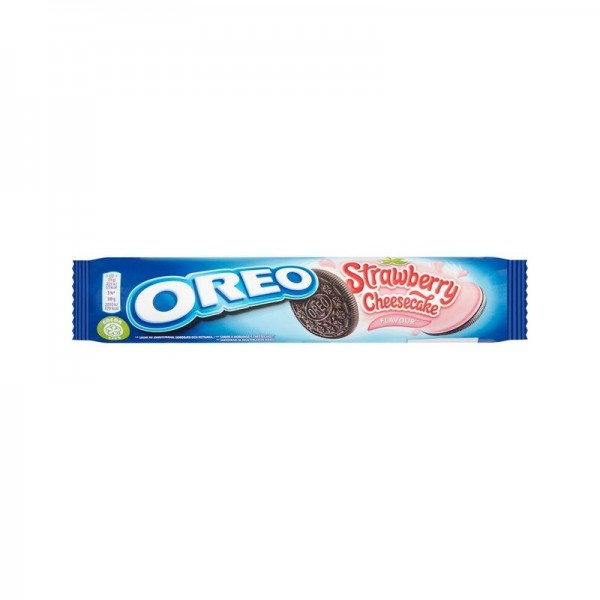 Γεμιστά Μπισκότα άρωμα Φράουλα & Τσιζκέικ Oreo 154gr