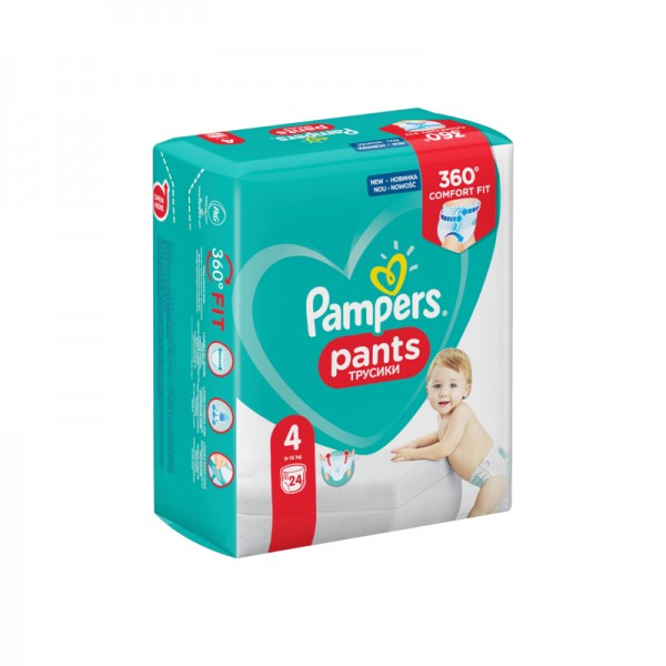 Πάνες Pampers Pants Active Baby No 4 (9-15kg)...