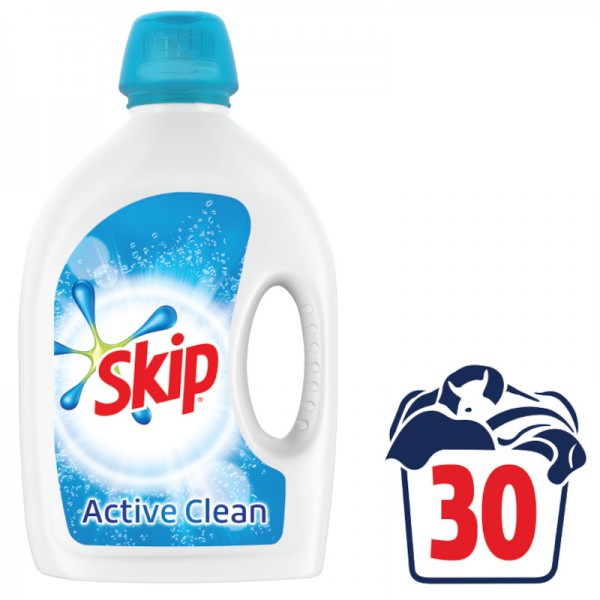 Υγρό Απορρυπαντικό Ρούχων Skip Active Clean 30 Πλύσεις 1.5lt