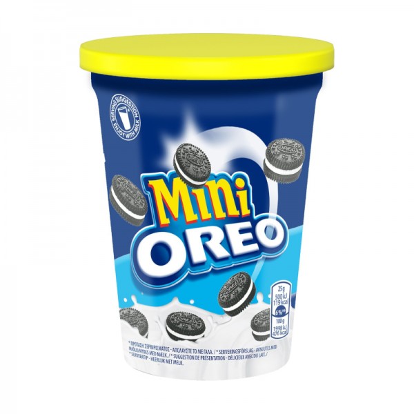 Mini Μπισκότα Γεμιστά με Κρέμα Βανίλια Oreo 115gr