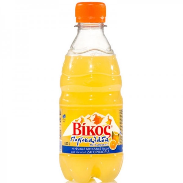 Πορτοκαλάδα με Ανθρακικό Βίκος 330ml