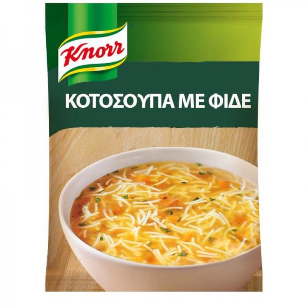Σούπα με Φιδέ και γεύση Κοτόπουλου Knorr 69gr