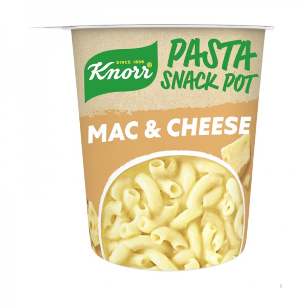 Ζυμαρικά με Σάλτσα Mac and Cheese Snack Pot Knorr 62gr