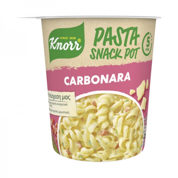 Ζυμαρικά Καρμπονάρα Snack Pot Knorr 55gr