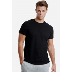 Walk Ανδρικό Βαμβακερό Loose Fit T-Shirt με Λαιμόκοψη W1915 2