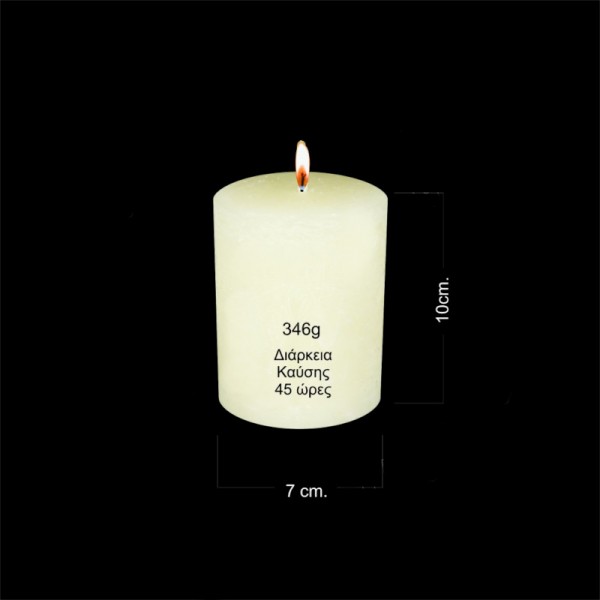 Ρουστίκ Κερί Κύλινδρος με Άρωμα Decor Candles...