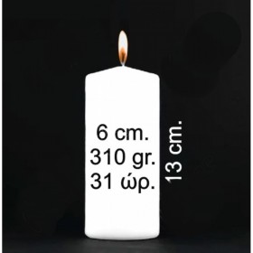 Κερί Κύλινδρος Decor Candles 6x13cm 310gr 2