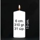 Κερί Κύλινδρος Decor Candles 6x13cm 310gr