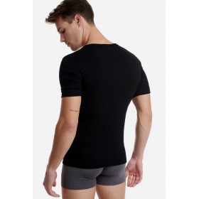 Walk Ανδρικό Βαμβακερό T-Shirt με Χαμηλό Λαιμό W1960 2