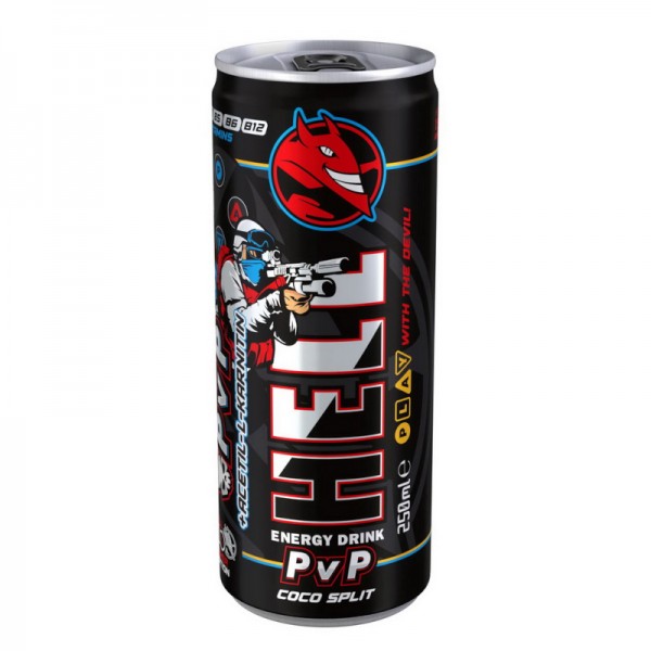Ενεργειακό Ποτό Hell PvP Coco Split Gamer Edition 250ml