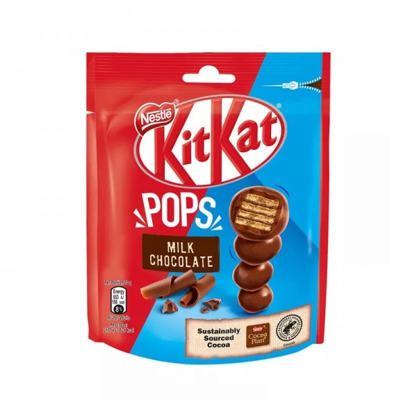 Γκοφρετάκια με Σοκολάτα Γάλακτος Pops Kit Kat 140gr