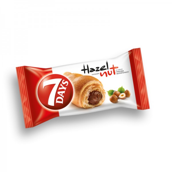Κρουασάν με Γέμιση Πραλίνα Φουντουκιού 7Days 70gr