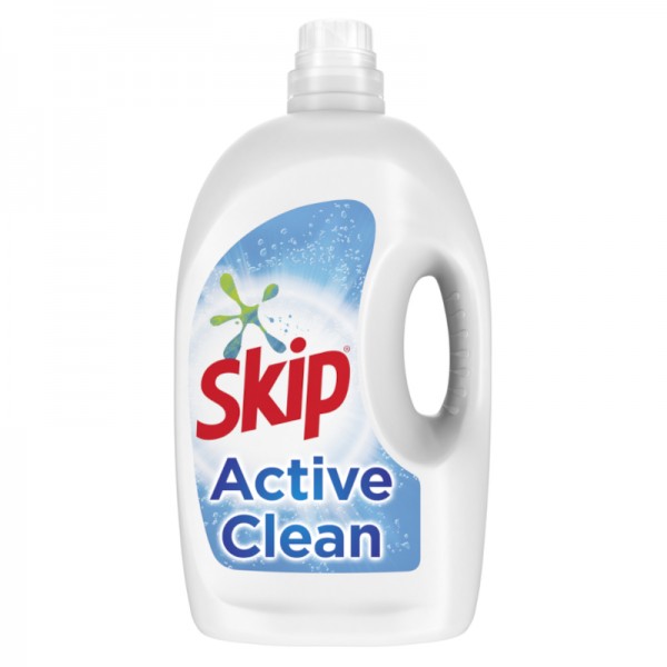 Υγρό Απορρυπαντικό Ρούχων Skip Active Clean 72 Πλύσεις 3.7lt