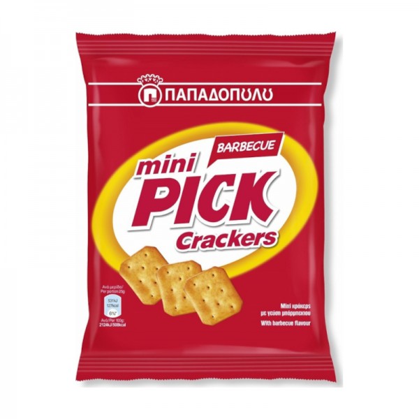 Κράκερς Mini Pick Barbecue Παπαδοπούλου 70gr