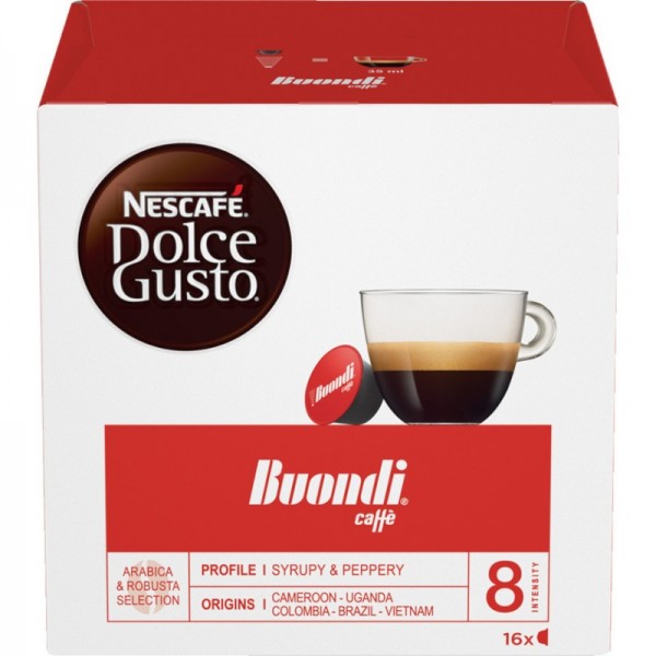 Καφές Espresso σε Κάψουλες Buondi Nescafe Dolce Gusto 16τμχ