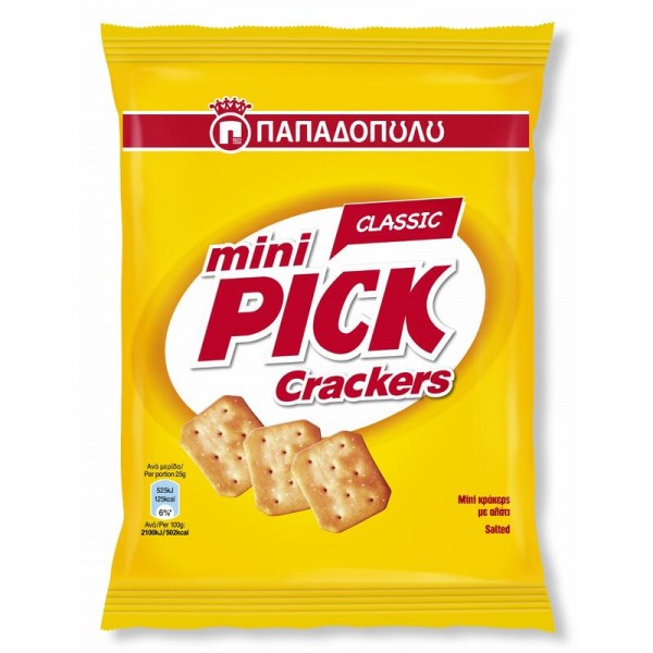 Mini Pick Κράκερς Classic Παπαδοπούλου 70gr
