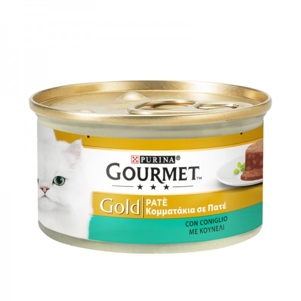 Τροφή για Γάτες με Κουνέλι Πατέ Gourmet Gold Purina 85gr
