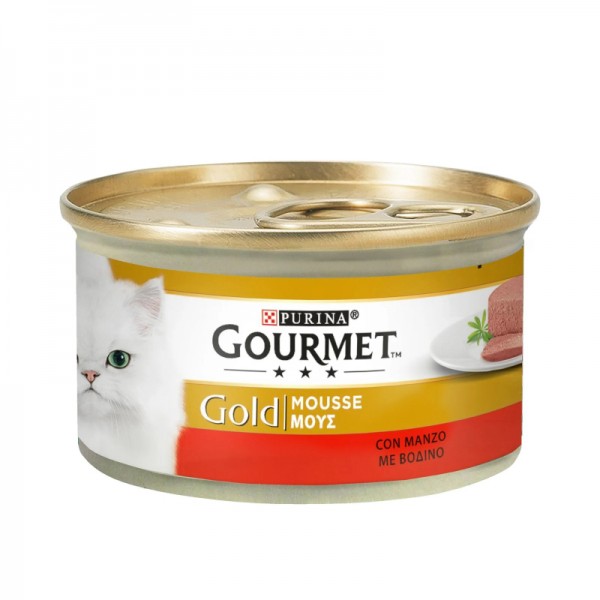 Τροφή για Γάτες με Βοδινό Μους Gourmet Gold Purina 85gr