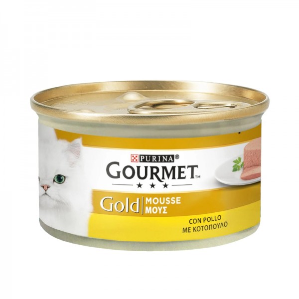 Τροφή για Γάτες με Κοτόπουλο Μους Gourmet Gold Purina 85gr