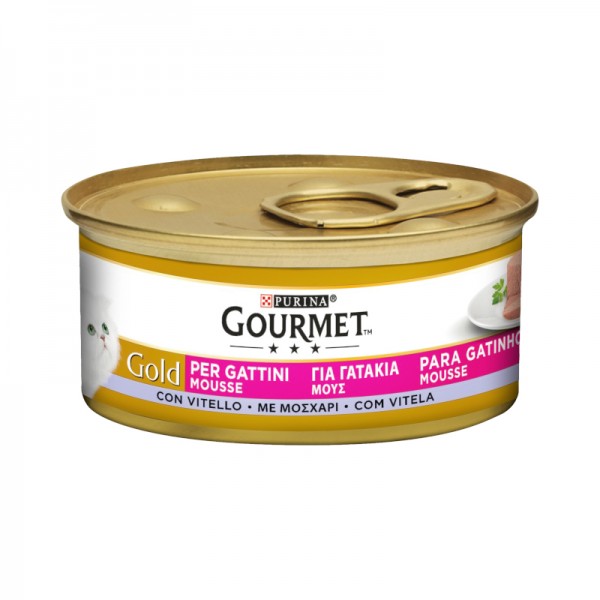 Τροφή για Γάτες με Μοσχάρι Μους Gourmet Gold Purina 85gr
