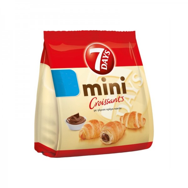 Mini Κρουασάν με Γέμιση Κρέμα Κακάο 7days 103gr