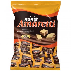 Γκοφρετάκια με Γέμιση Κρέμα Κακάο Minis Amaretti 125gr