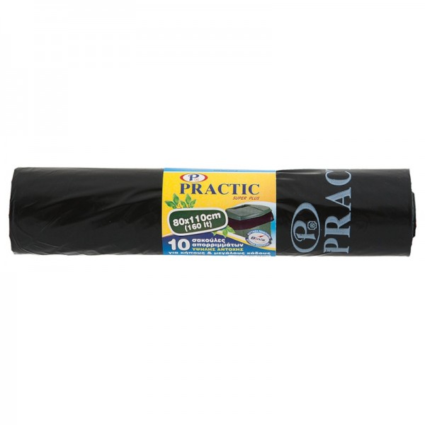 Σακούλες Aπορριμμάτων Practic 160lt 80x110cm 10τμχ