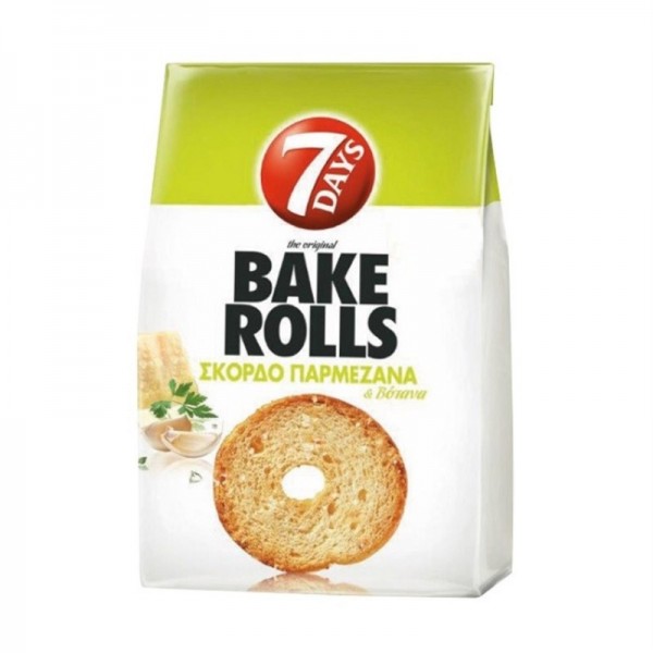 Bake Rolls Σκόρδο Παρμεζάνα 7Days 150gr