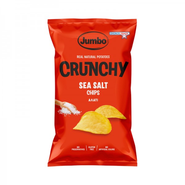 Jumbo Chips Crunchy με Αλάτι Χωρίς Γλουτένη Ohonos 90gr