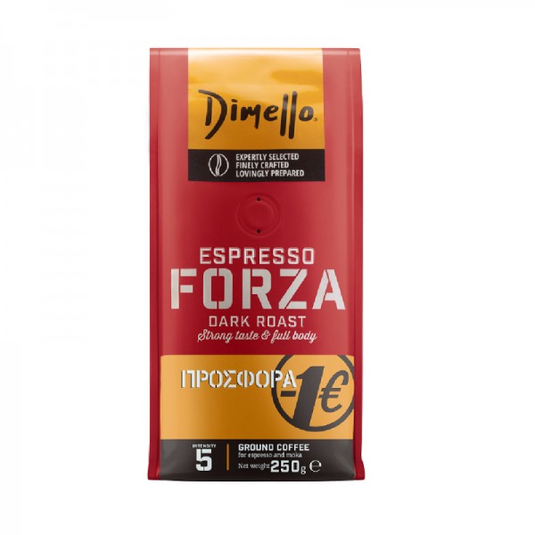 Καφές Espresso Αλεσμένος Forza Dimello 250gr -1€