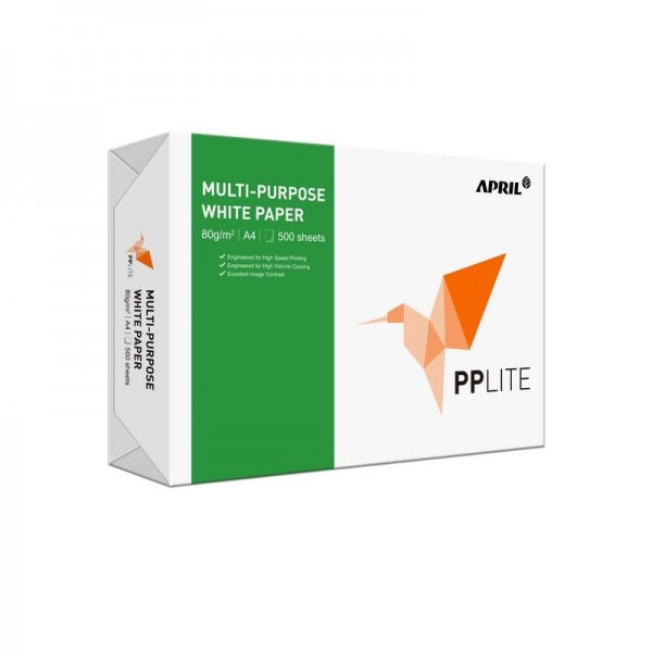 Φωτοαντιγραφικό Χαρτί Α4 Λευκό April Pplite A&G Paper 210x297mm 80gsm 500 φύλλα