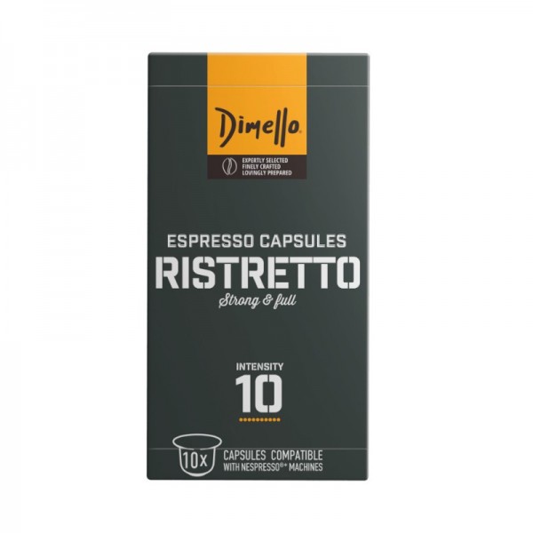 Καφές Espresso σε κάψουλες Ristretto Dimello 10τμχ -0,70€ Συμβατές με Μηχανή Nespresso