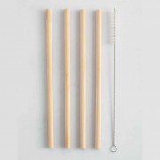 Καλαμάκια Bamboo Κύκλωψ 4τμχ + 1τμχ Βουρτσάκι