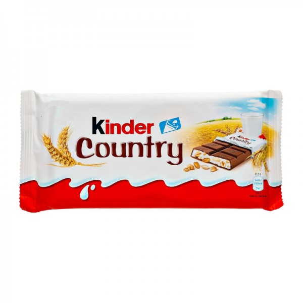 Μπάρα Σοκολάτας Γάλακτος με Δημητριακά Kinder Country 24gr