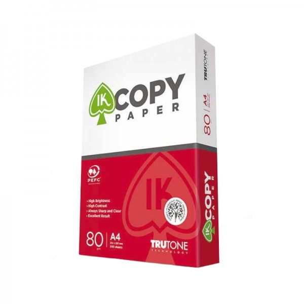 Φωτοαντιγραφικό Χαρτί Α4 Λευκό Ik Copy A&G Paper 210x297mm 80gsm 500 φύλλα
