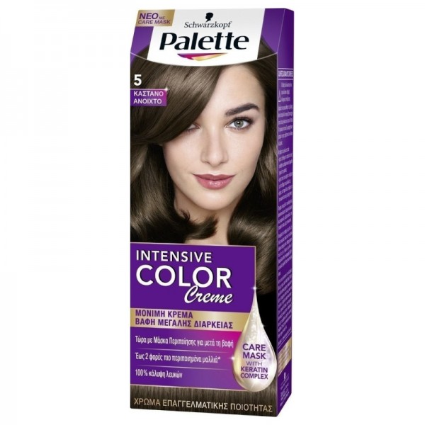 Βαφή Μαλλιών Palette Intensive Color Creme Schwarzkopf No5 Καστανό Ανοικτό 50ml
