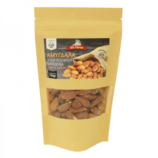 Αμύγδαλα Φυρανιά Ψημένα χωρίς Αλάτι Ilis Farm 150gr