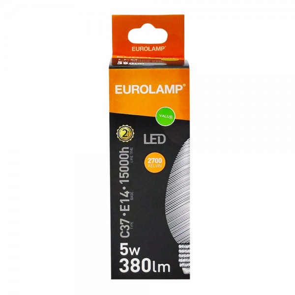 Λάμπα Led Κερί Plus Ε14 Eurolamp 147-77203 5W