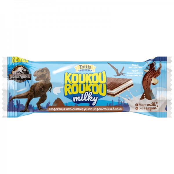 Γκοφρετάκι Jurassic World Milky Koukouroukou 25gr