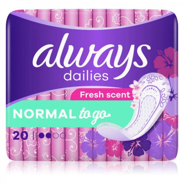 Σερβιετάκια Dailies To Go Fresh Scent Normal Always 20τμχ