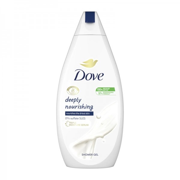 Αφρόλουτρο Deeply Nourishing Silk 0% Sulfate Dove 250ml