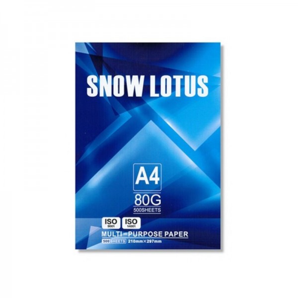 Φωτοαντιγραφικό Χαρτί Α4 Λευκό Snow Lotus A&G Paper 210x297mm 80gsm 500 φύλλα