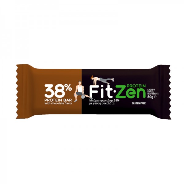 Μπάρα Πρωτεΐνης με γεύση Σοκολάτα Fit-Zen Naturals 80gr