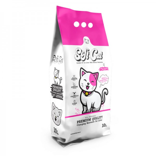 Άμμος Υγιεινής Γάτας Baby Powder Soft Cat 10lt